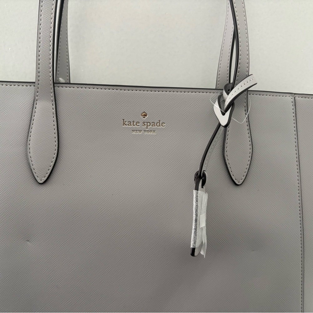 Kate Spade Light Gray Tote Bag